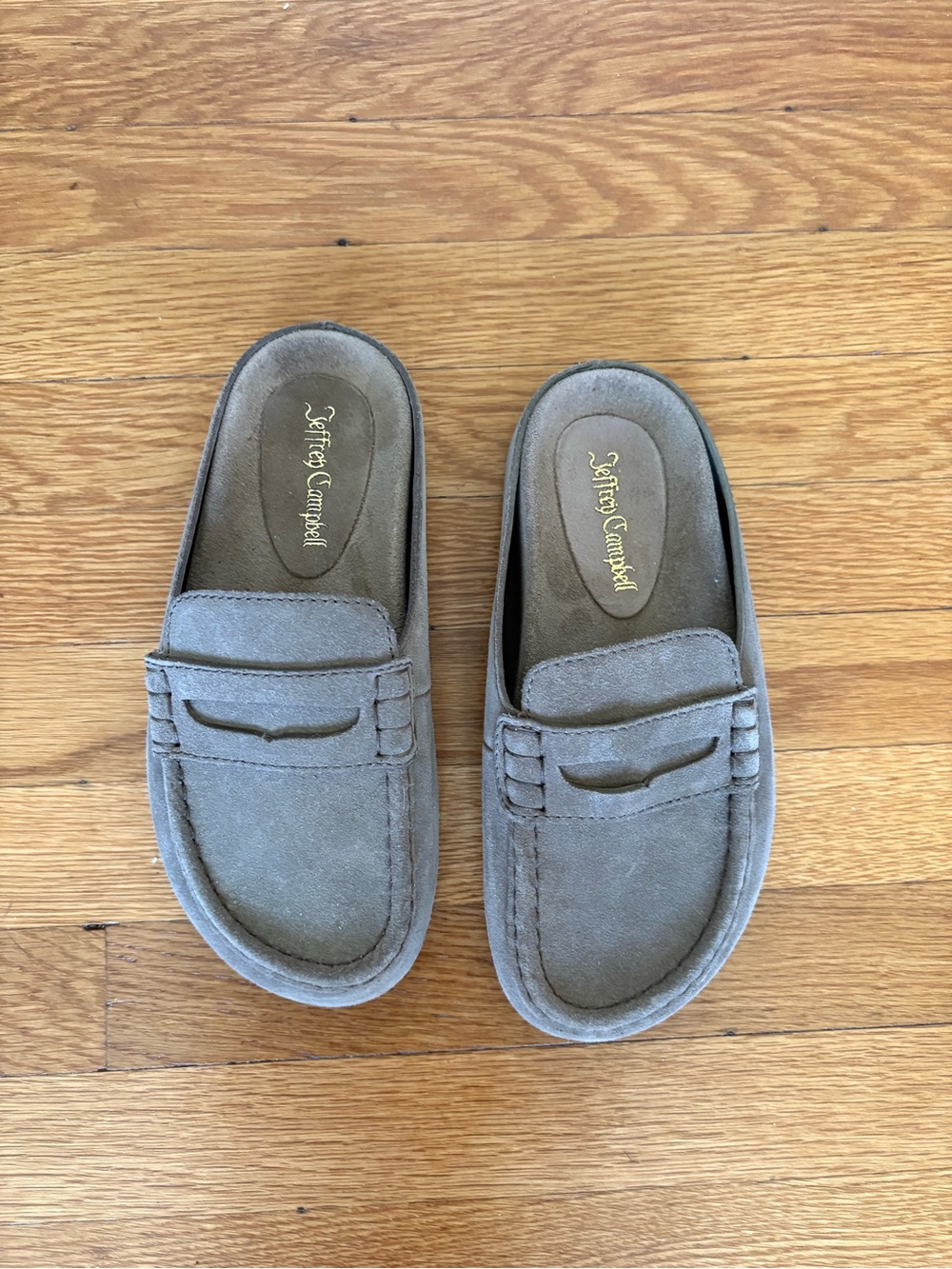 Jeffrey Campbell Miles Loafer Mule in Gray
